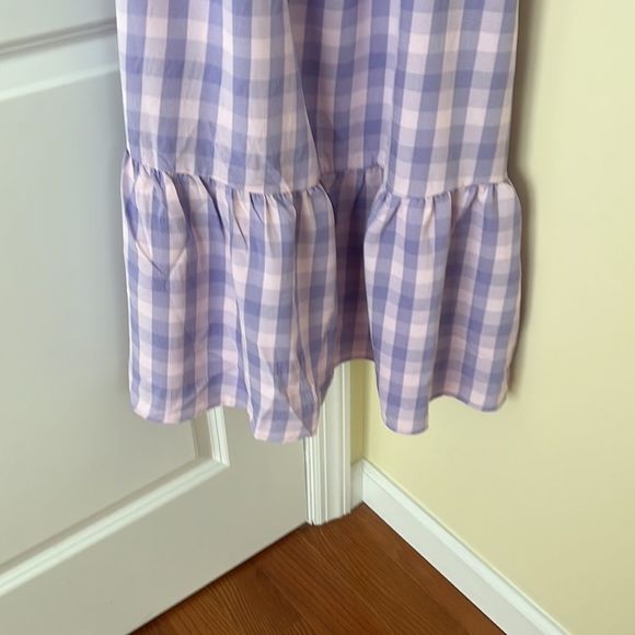 Lavender Plaid Summer Dress - Picture 6 of 7